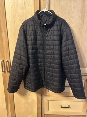 Design Collective XL Men's Quilted Lightweight Jacket - Black